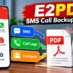 E2PDF SMS Call Backup Restore: SMS, Call Logs और Contacts का PDF कैसे बनाएं?