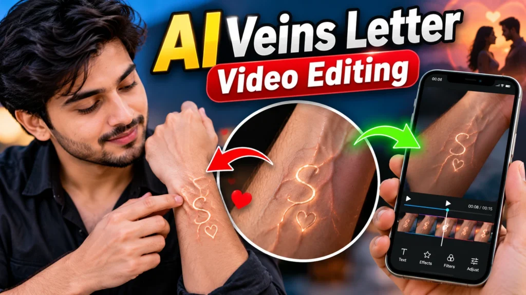 Viral AI Veins Letter Video Editing Google Flow से वीडियो कैसे बनाएं (2026)